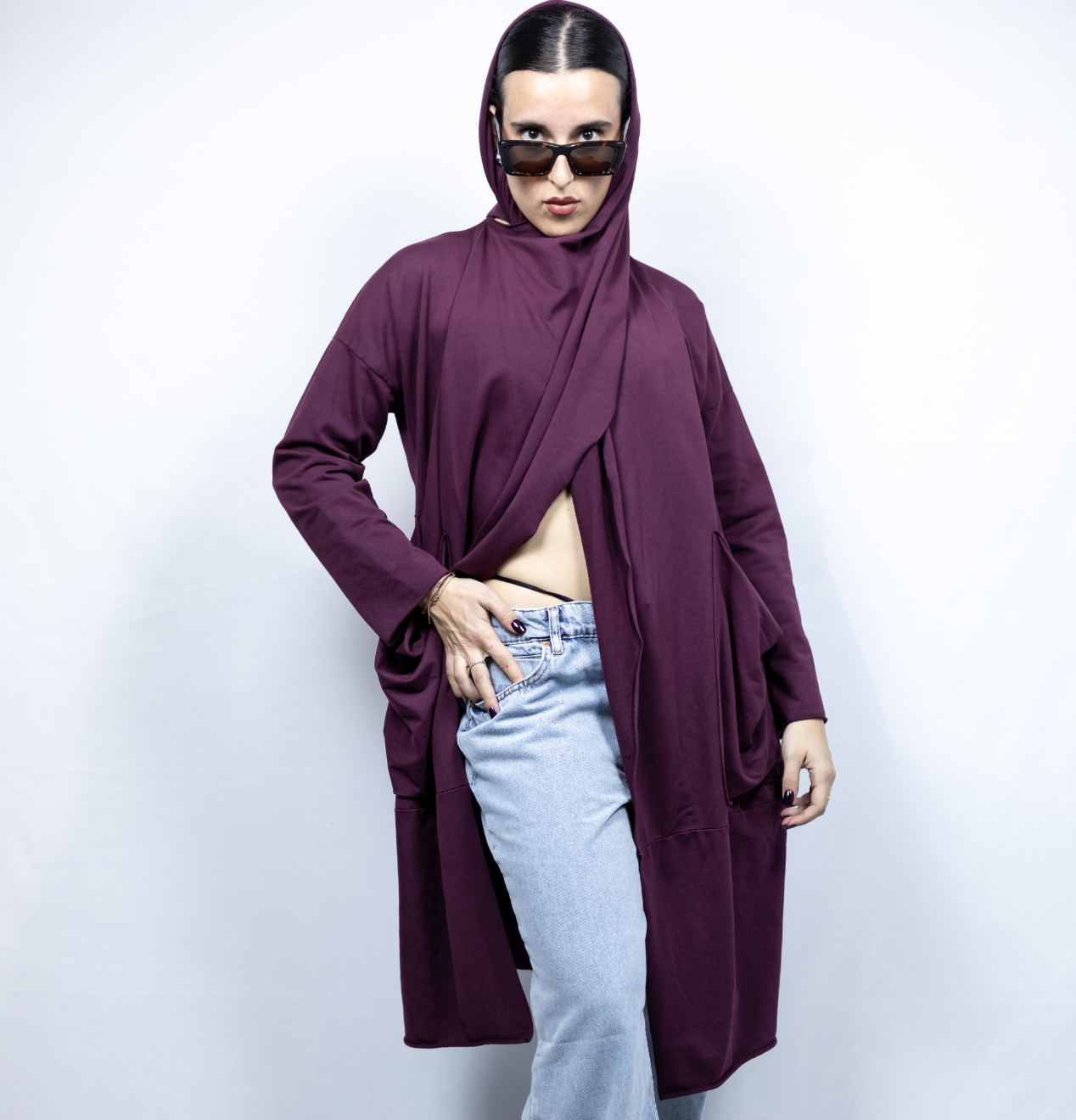 Cardigan Purple