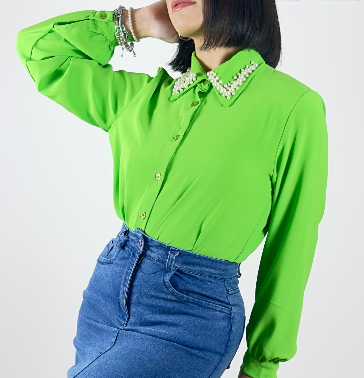 Camicia Perlage