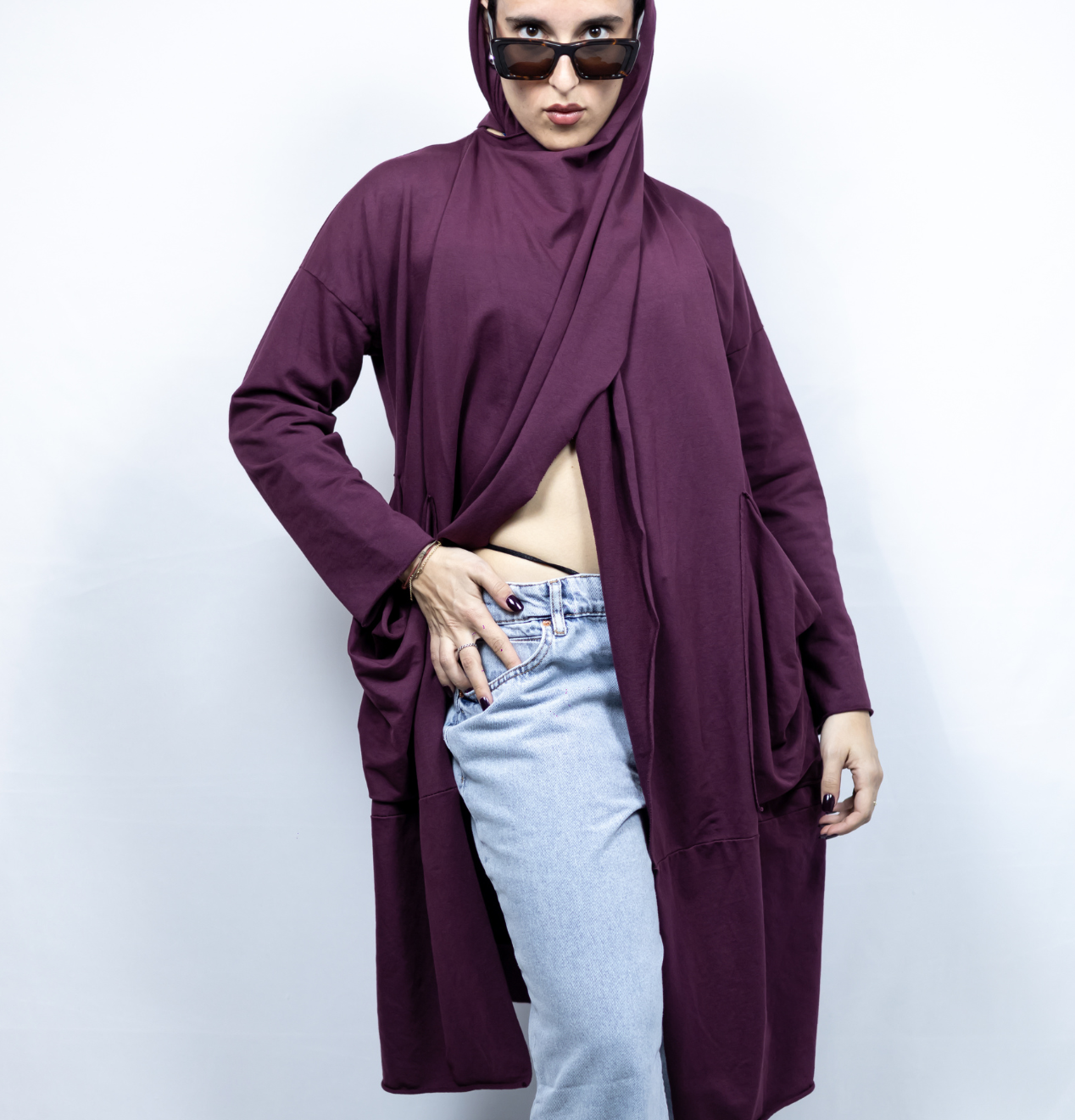Cardigan Purple